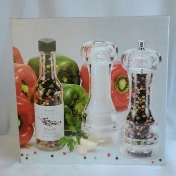 New Olde Thompson Mercury Set Pepper Grinder Mill with Gourmet Pepper‎ Gift Pack