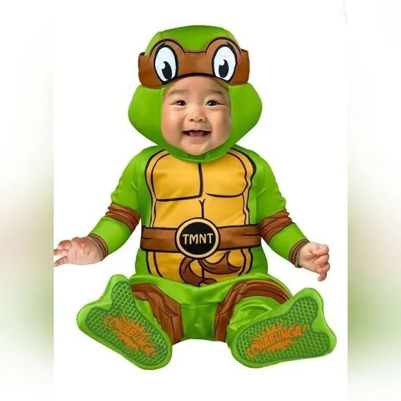Teenage Mutant Ninja Turtles 4-in-1 Halloween Costumes for Infant, 12-18M, Nwt
