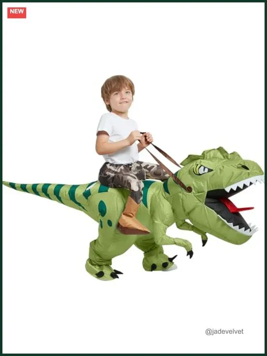 Inflatable Dinosaur Costume Kids - T Rex Blow Up Suit Halloween