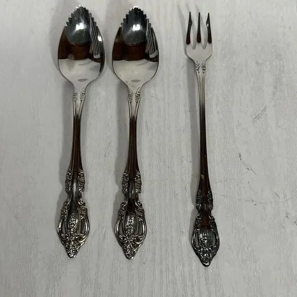 Oneida Community Brahms Stainless‎ Steel Flatware Bundle Cocktail Spoon set of 3