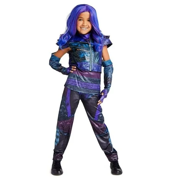 New Disney Store Girls 9 10 Descendants 3 Mal Costume