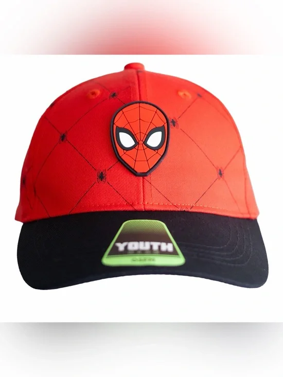 Marvel Kids Red and Black Spider Baseball Cap