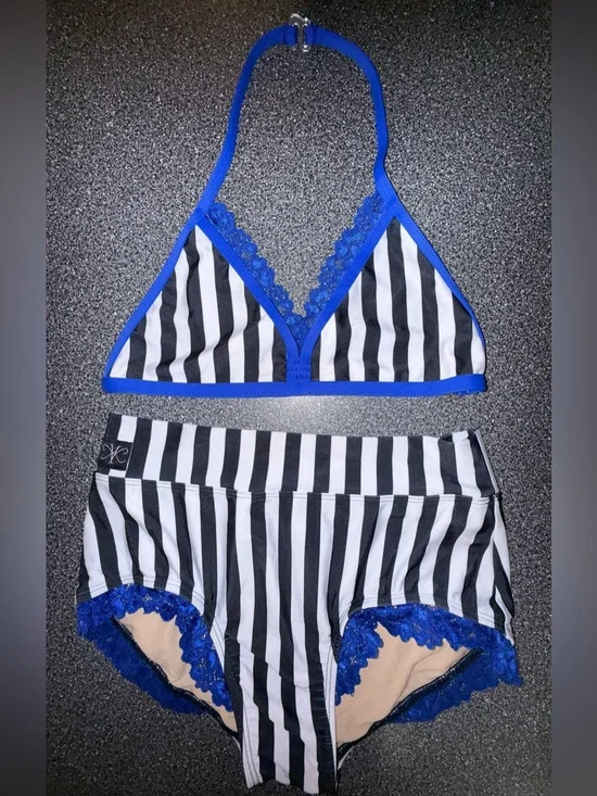Kandi Kouture Striped Dance Set Size Adult Medium