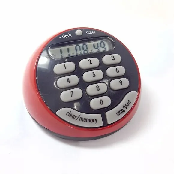 OXO soft works‎ Red Digital Timer kitchen egg alarm LCD Display Buttons WORKS