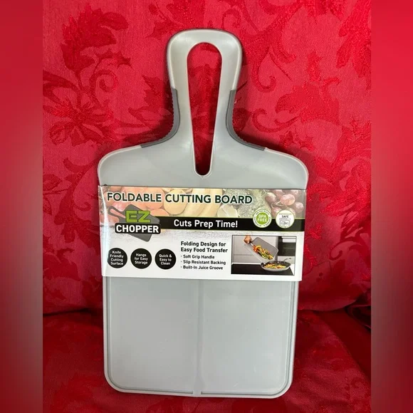 🌵3/$15 Foldable grey Non-Toxic plastic cutting prepping board (see description)