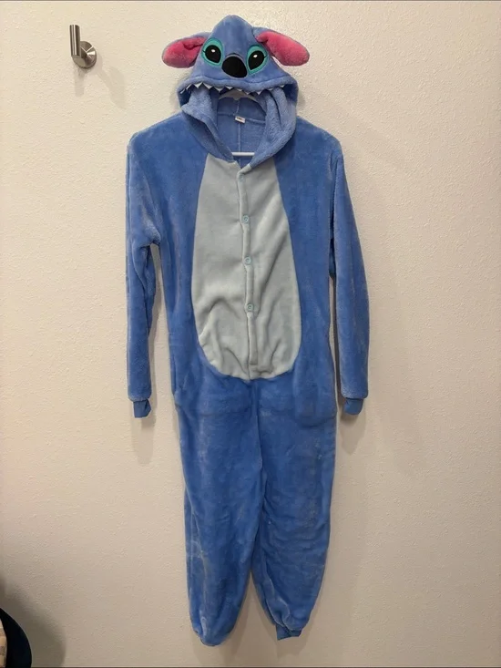 Stitch Hooded Footie Pajamas