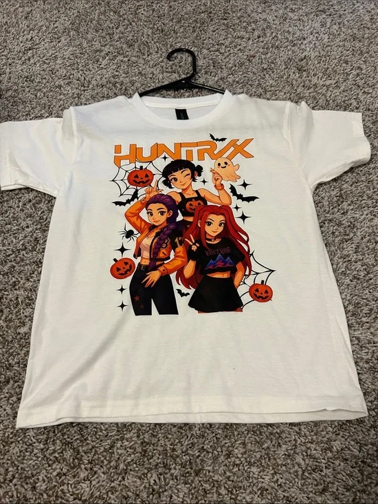 Girls' Halloween Graphic Tee – White