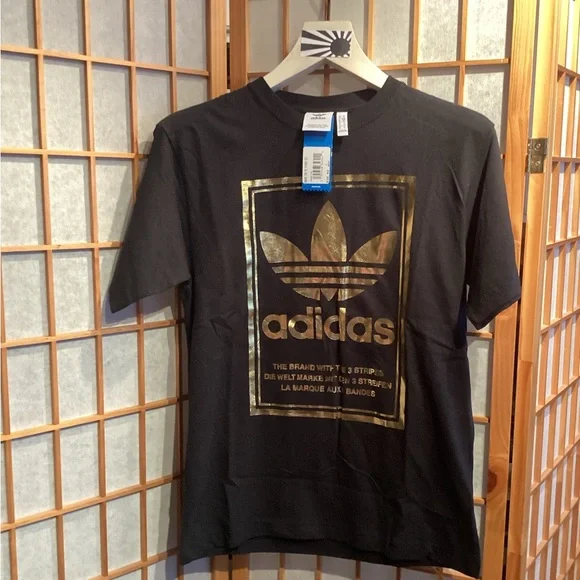 Adidas Metallic Mirror Tee IB6035-230 Men's Size Small