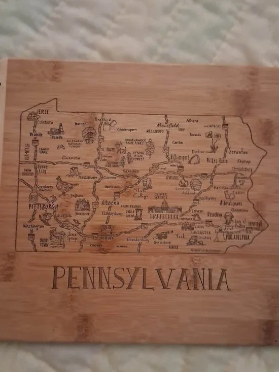 Pennsylvania Kitchen Bamboo Board
