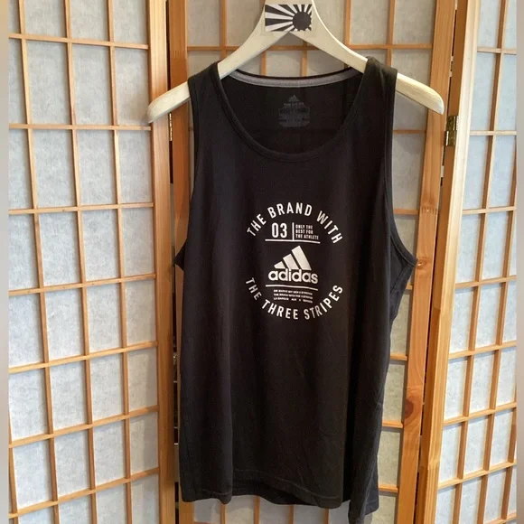 Adidas Climalite Badge of Sport Emblem Tank Top Men's Size Large