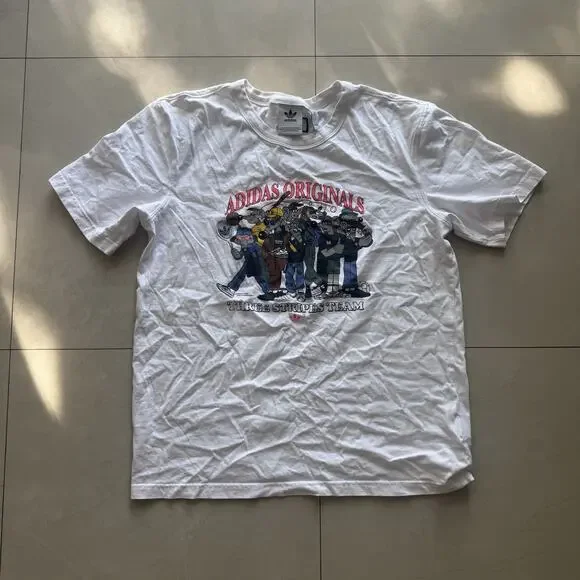 Vintage Adidas Original Three Stripe Team T Shirt