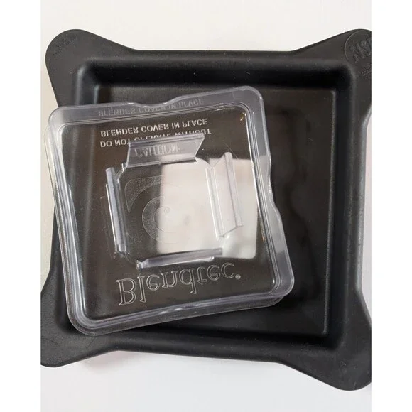 Blendtec Hard Lid with Clear Center Cap Insert Replacement Square Blender Top