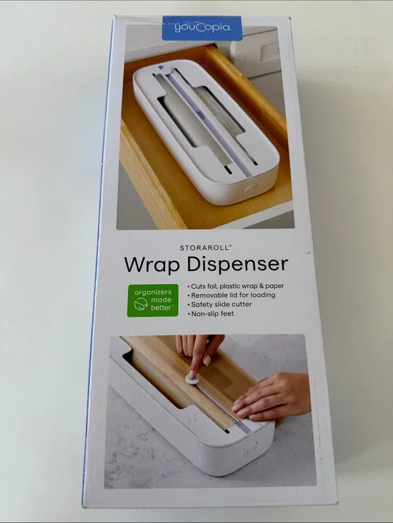 youCopia StoraRoll Wrap Dispenser - White NEW