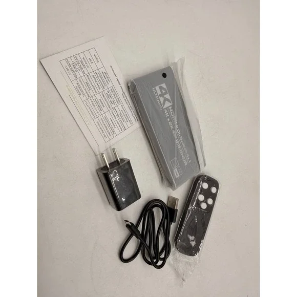 4K HDMI Switch 4x1, 4 Port HDMI Selector Switcher 4 in 1 Out with IR Remote