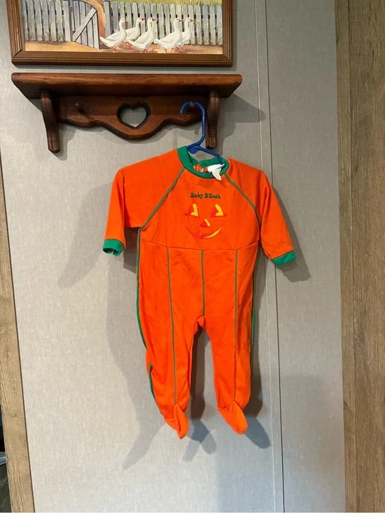 Vintage 1994 Baby B’Gosh pumpkin sleeper