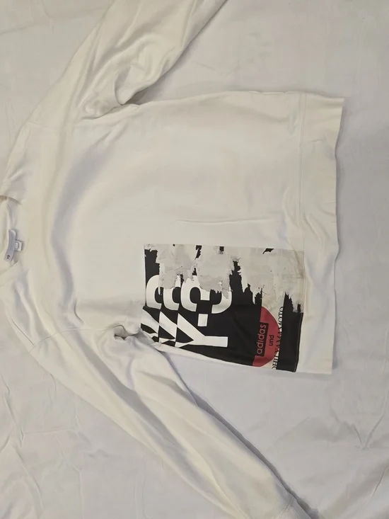 Adidas Y-3 White Graphic Sweatshirt