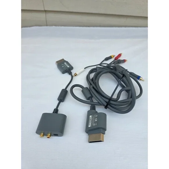 Genuine Original OEM Microsoft Xbox 360 Component Video HD A/V AV Cable/Cables