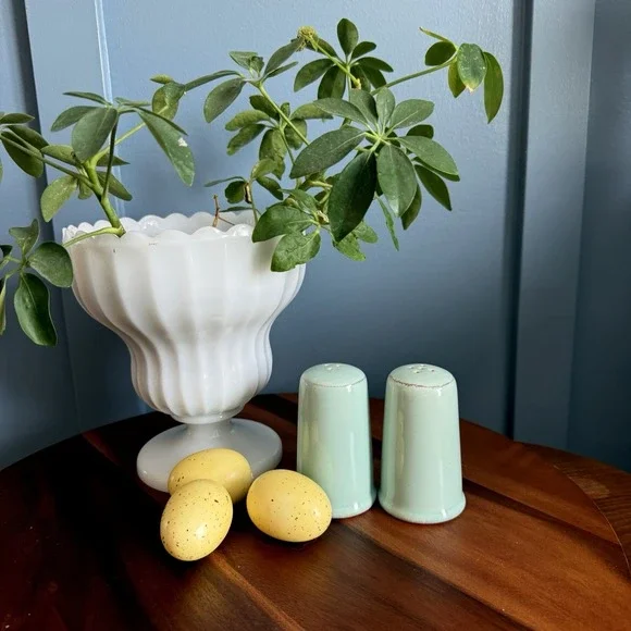 InnoArt Salt Pepper Shakers Teal Celadon Replacement‎ Set Farmhouse