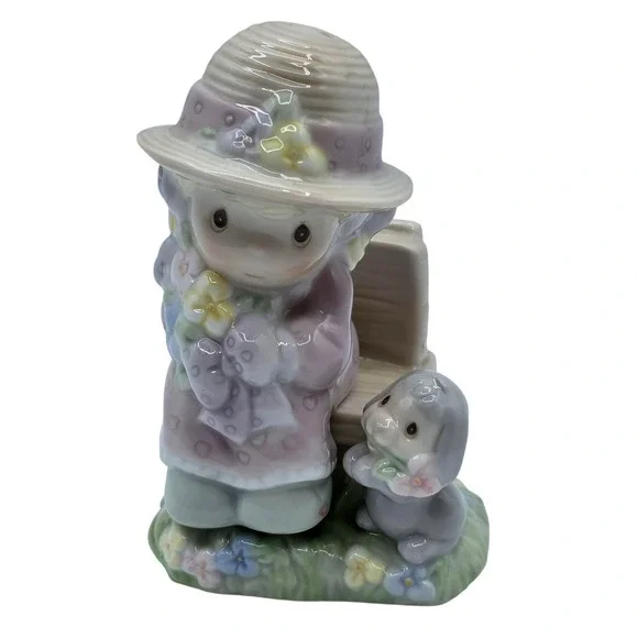 Vintage Precious Moments Enesco Seasoned With A Smile Salt & Pepper Shakers 1997