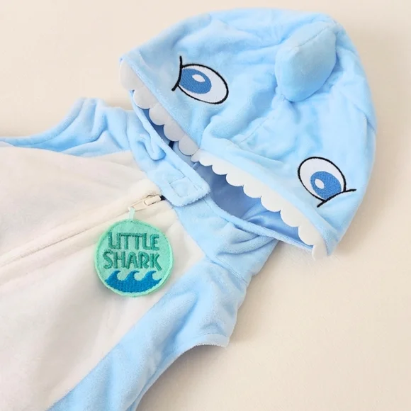 NEW! Baby Shark Unisex Baby Halloween Costume 6-9M Girl Boy One Piece Outfit