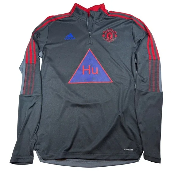 Adidas Manchester United Human Race Pharrell Williams 1/4 Zip Training Top Men M
