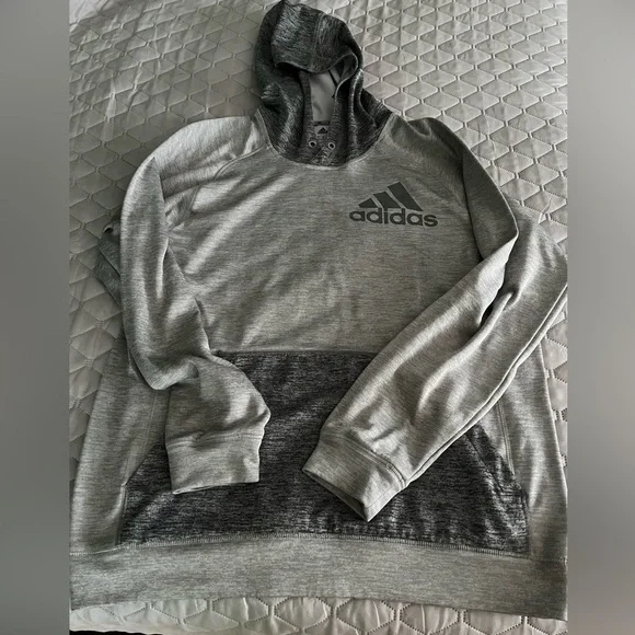 Adidas Gray Hoodie Large