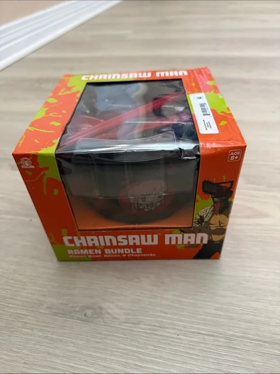 Chainsaw Man Ramen Bundle - Red/Black Anime Bowl Set