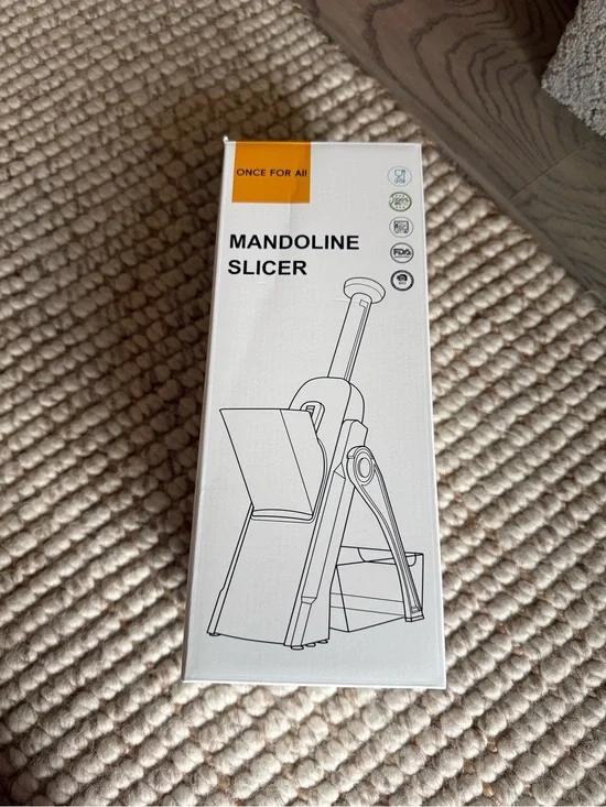 White Mandoline Slicer - Home Kitchen Tool
