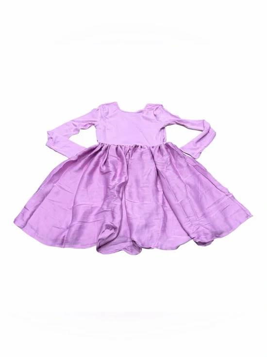 Gap Girls Long Sleeve Dress, Soft Knit Top Flowy Skirt, Pink, Size XL 12, NEW