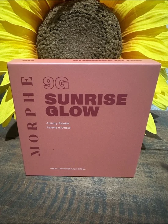 Morphe 9G Sunrise Glow Artistry Palette, Nine Shade Eyeshadow Compact ~ New