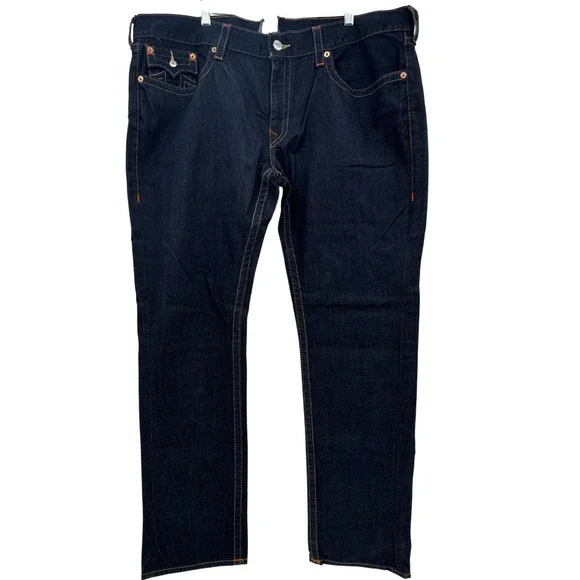 True‎ Religion Jeans Men 28 Dark Indigo Skinny Flap SN Body Rinse Denim