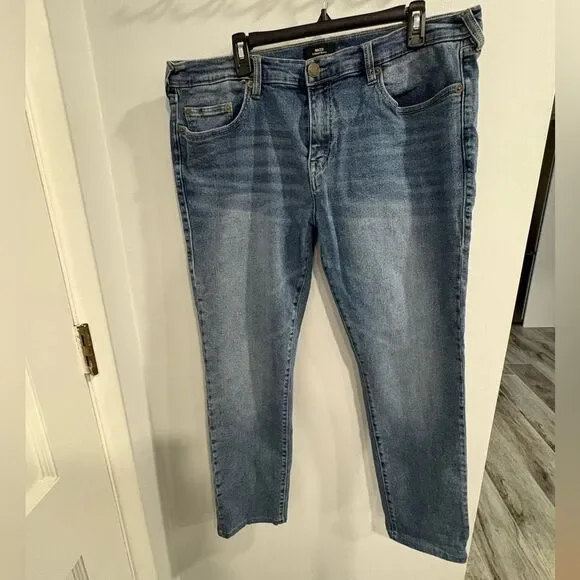 True Religion Men's Relaxed Skinny Jeans - Medium Blue