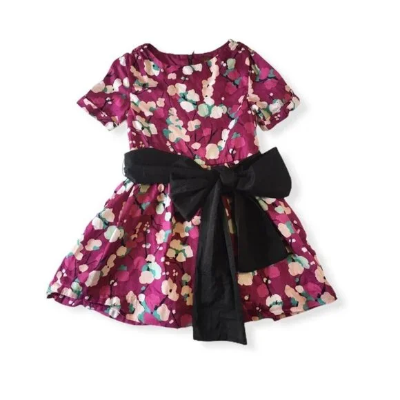 Tea Collection Purple Dress with Sash