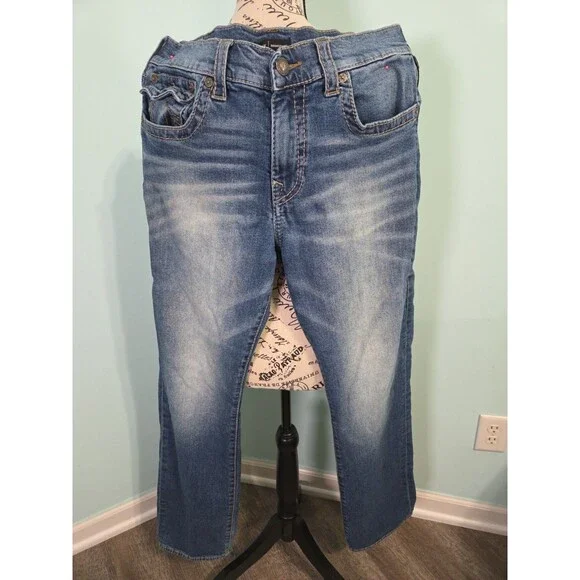 True Religion Ricky Big T Flap Relaxed Straight Jeans Sz 34 mens