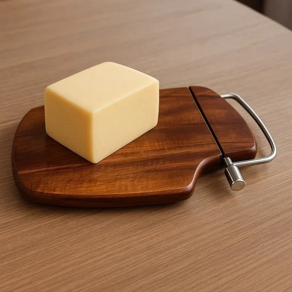 Vintage Wooden Cheese Slicer 11”L x 8”W