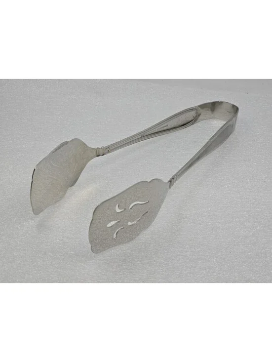 Princess House BARRINGTON Salad Buffet Tongs Stainless Flatware 9.5