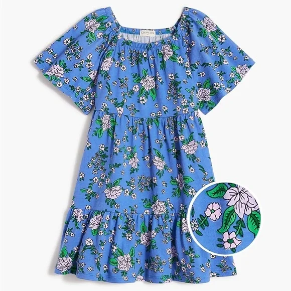 Crewcuts Blue Floral Kids Dress