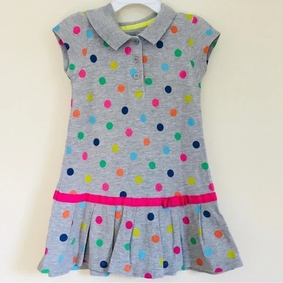 Carter's Toddler Little Girls Polka Dots Short Sleeve Dress