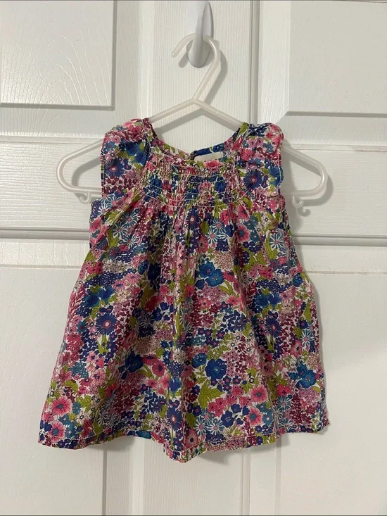 Peek Floral Smocked Sundress in Pink, Blue, Green