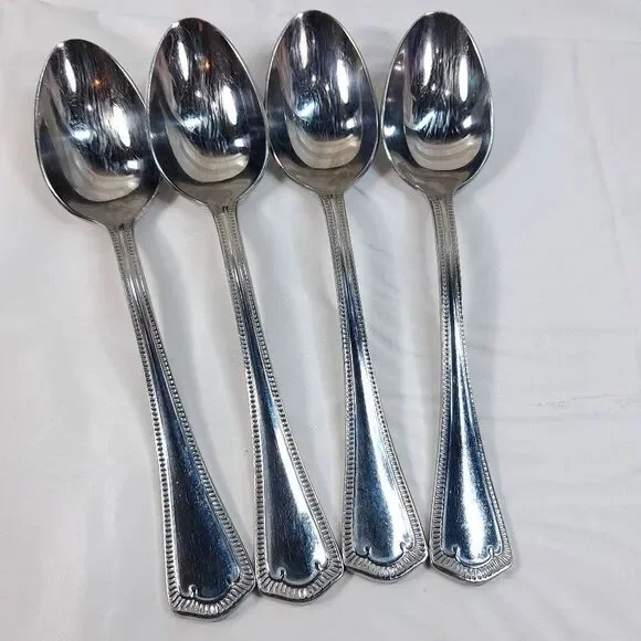 Waterford Somerset SET 4‎ Place Oval Soup Spoon PLS 5P-5 Stainless Vintage
