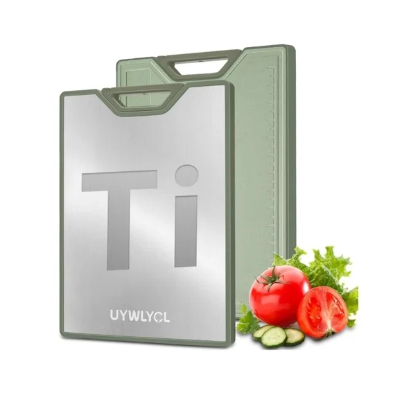 Double-Sided Titanium Wheat Straw Cutting Board 16