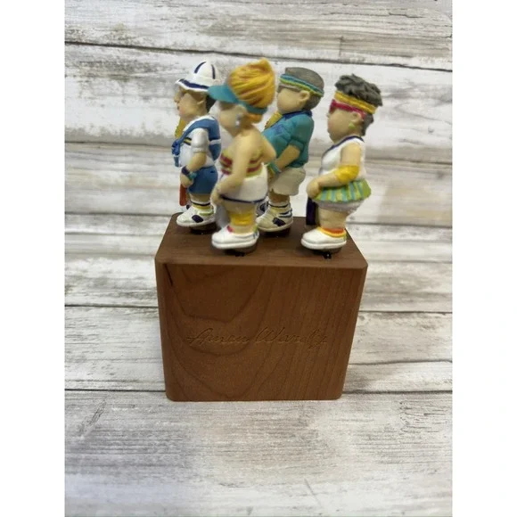 Boston Warehouse Old Man & Woman Tennis Folk Spreaders Lot of 4
