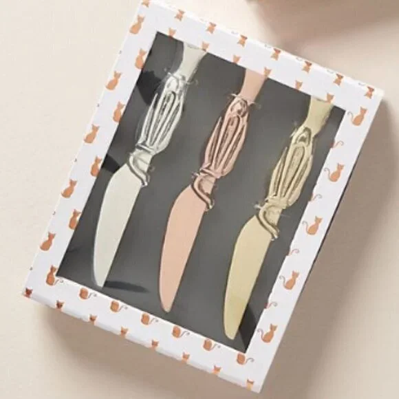 Anthropologie Mackenzie Cheese Knives