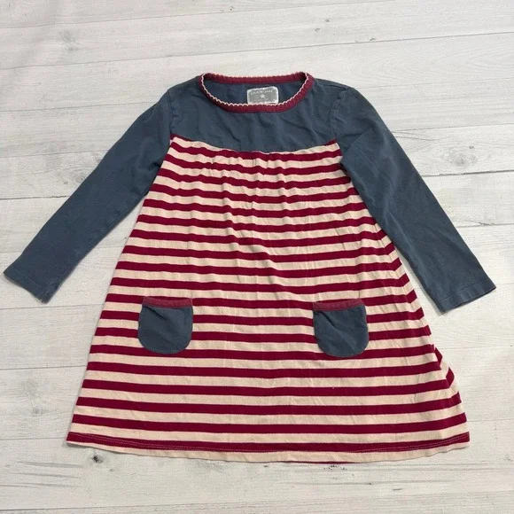 Rockin' Baby girls red‎ white blue cotton dress 4/5