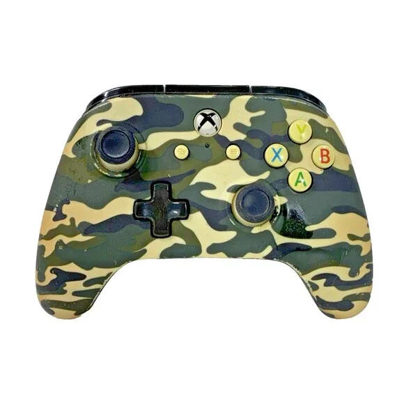 PowerA Camouflage Xbox One Wired Controller Model 1508487-03 Tested