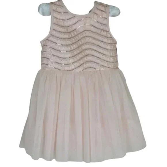 Pippa & Julie TuTu Dress Baby Girl Sleeveless Sequined Size 18M