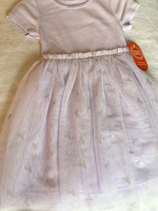 wonder nation Lilac Pink Tulle Unicorn Dress