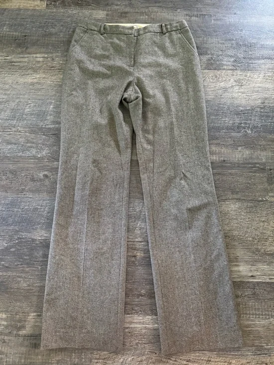 Vintage J.Crew Brown Tweed-Look Textured Dress Pants