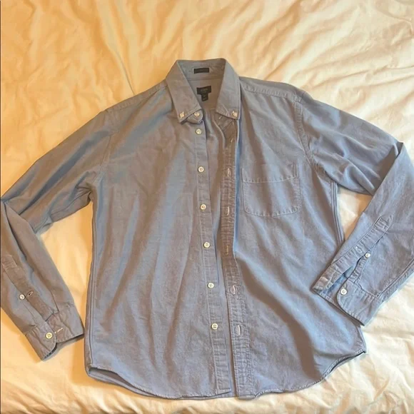 J. Crew Light Blue Oxford Button-Down Shirt