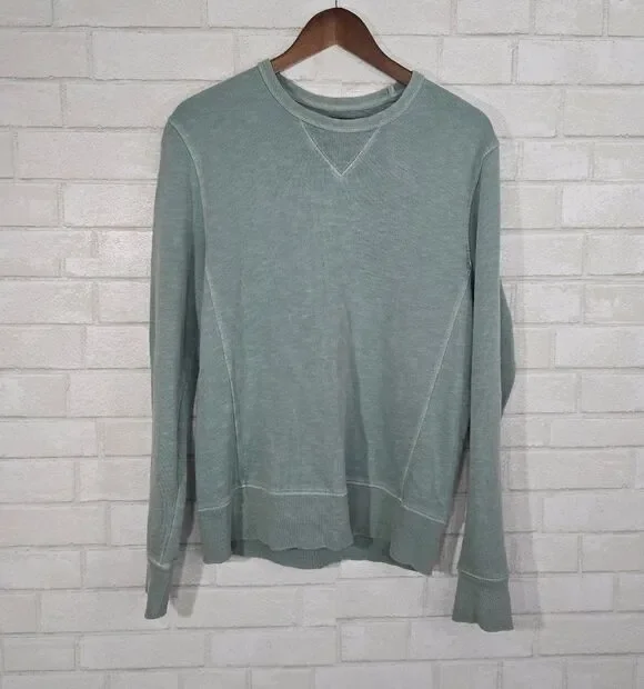J Crew light green crew-neck sweatshirt